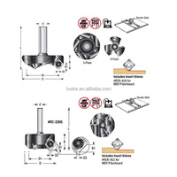 Fraise à dégauchir CNC TUOKE TK1086 en acier rapide, queue de 1/4 po, pour outils de travail du bois, fraisage en montée, longue portée, ODM/OEM