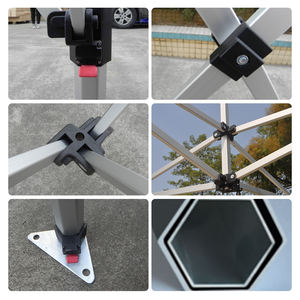 Ticari sınıf 3x3FT su geçirmez Pop-Up gölgelik takviyeli alüminyum çerçeve çıkarılabilir yan duvarlar fuar çadırı - Product Image 4