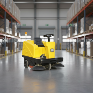 Máquina barredora compacta para limpieza industrial y comercial con cepillo doble y alto rendimiento. - Product Image 1