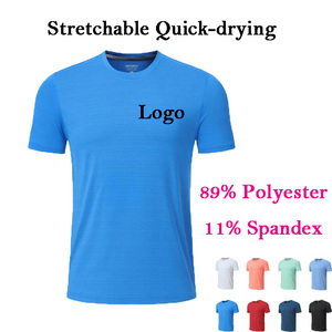 T-shirt de sport en tissu élastique cristallin de qualité supérieure, léger, à séchage rapide, respirant, pour hommes, personnalisable avec impression graphique - Product Image 1