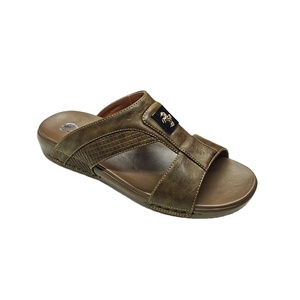 Sandales d'Été Décontractées à Bout Ouvert pour Hommes du Moyen-Orient, <span class=keywords><strong>Cuir</strong></span> Doublé, Plates et Souples, <span class=keywords><strong>Chaussons</strong></span> de Plage en PU pour Personnes d'Âge Moyen et Aînées - Product Image 3