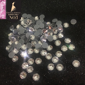 Cristales de <span class=keywords><strong>Cristal</strong></span> Transparentes con Reverso Plano 4A 10SS, Adornos de <span class=keywords><strong>Cristal</strong></span> para Manualidades, Cristales Termoadhesivos al por Mayor - Product Image 1