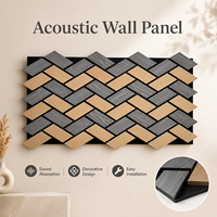 Panel Acústico de Pared con Reducción de Ruido, Diseño 3D, MDF PET, Insonorizante, Decorativo, de Primera Calidad