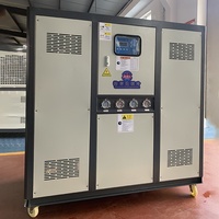 Refroidisseur d'eau industriel refroidi par air SS304, 380V, pompe intégrée, serpentin époxy pour le refroidissement des fluides corrosifs en usine chimique