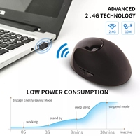 OEM 2023 GHz PC Mouse Gaming nirkabel ergonomis, aksesori komputer LED tahan air antarmuka USB ergonomis