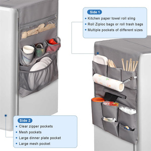 Fridge Organizers for <b>College</b> Dorm Fridge Dust Cover for Refrigerators Hanging Mini Fridge Caddy Organizer Storage <b>Bag</b> - Product Image 1
