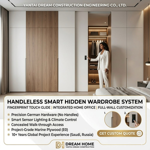 Armario Inteligente Moderno sin Manijas con Tecnología Táctil de Huella Dactilar, Iluminación LED con Sensor Integrado y Soluciones Personalizadas para Proyectos. - Product Image 3