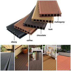 Dalles de terrasse en composite bois-plastique double face pour extérieur, revêtement de sol WPC - Product Image 5