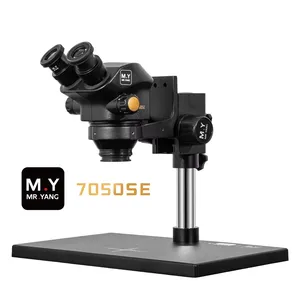 Microscope stéréoscopique binoculaire YCS MY-6558SE 7050SE pour la réparation de téléphones portables, la réparation de circuits imprimés et la soudure de puces IC, outils de réparation 6.5X-58X 7X-50X - Product Image 1