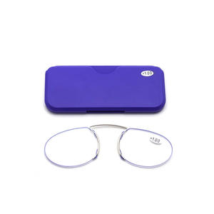 Vente en gros de lunettes de lecture de haute qualité sans monture ultra légères portables mini pocket hommes femmes loupe presbytie pince-nez - Product Image 4