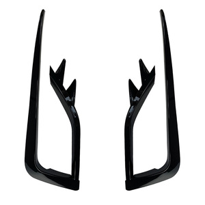 Autocollants décoratifs en ABS noir piano pour pare-chocs avant Volkswagen Golf 7.5 2017-2019 - Product Image 1