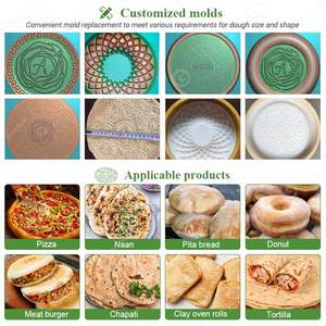 Bánh <span class=keywords><strong>Pizza</strong></span> đông lạnh làm cho hoàn toàn tự động cơ sở Maker làm hình thành máy cựu sản xuất cán dòng - Product Image 4