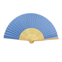 Ventilateurs à main pliants en papier bambou personnalisés pour la peinture et la modélisation de cadeaux promotionnels