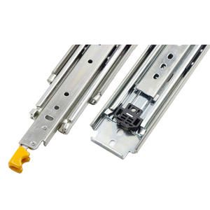 Glissières de <span class=keywords><strong>tiroir</strong></span> robustes Glissières de <span class=keywords><strong>tiroir</strong></span> à extension complète avec serrure <span class=keywords><strong>Roulement</strong></span> à billes à 3 sections Glissières de <span class=keywords><strong>tiroir</strong></span> à montage latéral de 12 ~ 58in - Product Image 1