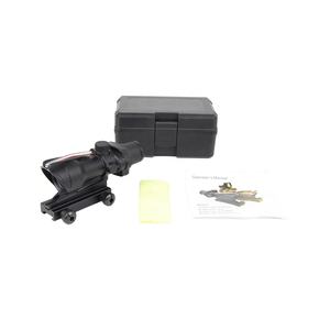 Mira <span class=keywords><strong>4x32</strong></span> com Fonte de Fibra Vermelha, Óptica com Retículo Gravado em Vidro Chevron para Caça, Montagem de 20mm - Product Image 6