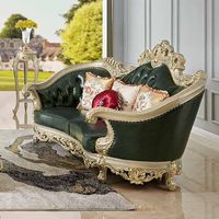 Königliche europäische Luxus möbel Wohnzimmer Sofa chinesisches Sofa Leder Foshan antikes Holzsofa Wohnzimmer möbel