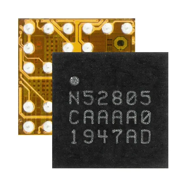 ขายร้อนเดิม RF เครื่องรับส่ง ICs NRF52805-CAAA-R7 NRF52805-CAAA-R NRF52805