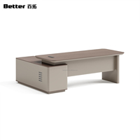 Bureau de direction moderne en bois de luxe, vente en gros directe d'usine, design de table de bureau pour chef d'équipe