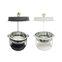 Chauffe-plat électrique 9L Pots de buffet en acier inoxydable pour traiteurs alimentés au gaz pour réchauffer et chauffer les aliments