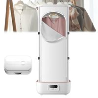Séchoir à vêtements compact et portable électrique à vapeur automatique avec contrôle par minuterie et UV