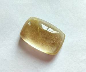 Accessoires de bijoux à bricoler soi-même haute qualité 100% cabochons naturels Quartz rutile doré pierre précieuse de guérison à prix d'usine vente en gros - Product Image 4