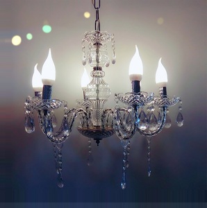 Pha Lê <span class=keywords><strong>Chandelier</strong></span> 5 Đèn Pha Lê Giống Như Acrylic Rõ Ràng Màu - Product Image 5