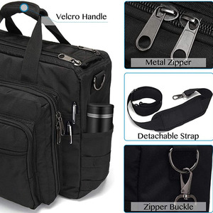 Sac à main tactique unisexe classique, étanche, mallette de voyage d'affaires en nylon et coton pour ordinateur portable - Product Image 5