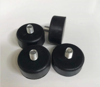 Isolateur de vibrations personnalisé en usine amortisseur en caoutchouc pieds en caoutchouc vibrant mâle/pied rouleau enduit de caoutchouc
