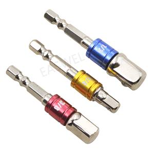 Universal 3PC 1/4 "3/8" 1/2 "tuercas de vástago hexagonal brocas de taladro de impacto broca de extensión adaptador de llave de vaso herramientas - Product Image 5