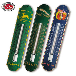 เครื่องวัดอุณหภูมิเหล็กกล้าเคลือบพอร์ซเลนลายจอห์นกวางป้ายโลโก้น้ำมันเบนซินสำหรับสวนกลางแจ้งแนววินเทจ - Product Image 4