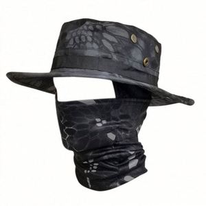 One Hole Ski Mask Balaclava With <b>Folding</b> <b>Bucket</b> Hats Fishing Hat Wide Brim Adjustable Boonie Hats for Men - Product Image 6