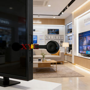 อะแดปเตอร์ <span class=keywords><strong>Miracast</strong></span> สำหรับเชื่อมต่อหน้าจอขนาดเล็กกับทีวี โปรเจคเตอร์ หรือจอภาพ ผ่าน Wifi รองรับการมิเรอร์ภาพ 4K - Product Image 4