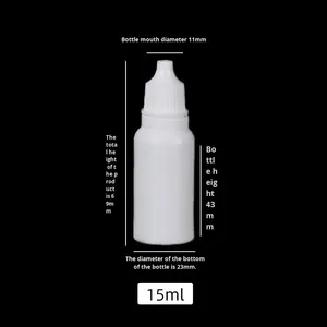 ขวดหยดกันแสงสีขาว PE สำหรับขายส่ง ขนาด 3 มล./5 มล./10 มล./30 มล./50 มล. สำหรับใช้ในงานเกษตร บรรจุเม็ดสีและหมึก - Product Image 6