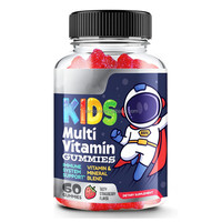Gommes multivitaminées pour enfants, saveur fraise, mélange de vitamines et de minéraux, soutien du système immunitaire, 60 unités, complément alimentaire pour enfants