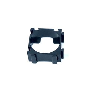 ตัวเว้นระยะแบตเตอรี่แบบกำหนดเอง OEM 18650 ขนาด 1x1 วัสดุ ABS+PC แบบยึดติดแยกและเชื่อมต่อ  ขายึดแบตเตอรี่สีดำ - Product Image 3