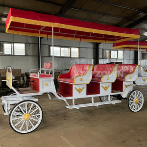 Fabricant personnalisé mariage de luxe quatre roues tourisme cheval chariot électrique Royal Horse en vente - Product Image 5