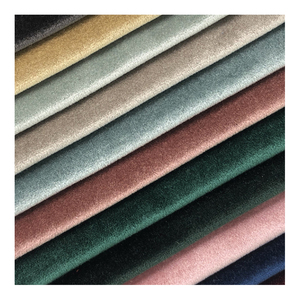 Rắn Màu Dày Ý Vải Nhung Vàng Nhung Rèm Sofa Mềm Bàn Vải Gối Tùy Chỉnh - Product Image 1