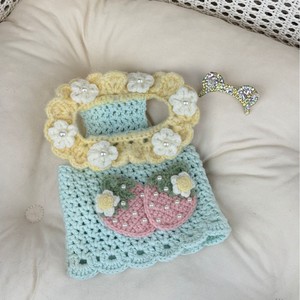 Zhongya पालतू सामान हैंडमेड क्रॉकेट कुत्ते बिल्ली स्वेटर कुत्ते के कपड़ों के लिए नरम लुभावनी बुना हुआ कपड़ा - Product Image 1