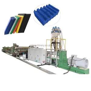 Plastic PP corrugated hollow grid sheet/plate/board making machine production line