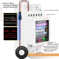 AT2PW 100A Tuya WIFI Din Rail Compteur d'énergie Interrupteur intelligent Télécommande AC 220V 110V Numérique Volt Amp Kwh Facteur de fréquence
