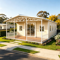 Maison conteneur extensible à double aile personnalisable, norme australienne, 30 pieds, en acier galvanisé antirouille, pour annexe de grand-mère