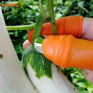 Couteau à pouce en silicone pour la cueillette de fruits et légumes, outil de pinçage de plantes, ciseaux à lames pour la récolte - Product Image 3