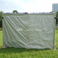 DKB Nouvelle Murale de Fleurs Artificielles Bleues Enchanteresse Rose Hortensia pour Décoration de Scène de Mariage, Jardin et Noël