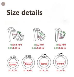 Jaula de castidad con anillo de bloqueo de panal de <span class=keywords><strong>PET</strong></span> para jaula de gallo para mascotas masculinas, juguetes para adultos, anillo bloqueable - Product Image 6