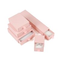 Boîtes rigides pour bijoux de mariage en matériaux recyclés écologiques biodégradables, laminage mat, boîtes à tiroirs personnalisées