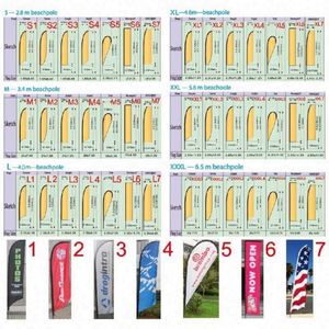 Beach Flag Banner Windproof Beach Flag 4.6 Meters Beach Flag Banner - Product Image 3