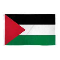 Drapeau de la Palestine couleur personnalisée Polyester Durable Style sportif fabricant de drapeaux professionnel grand volume d'usine exportation de drapeaux
