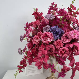 DKB decoraciones de Boda boda artificial flores de seda bola centro de mesa arreglo - Product Image 3