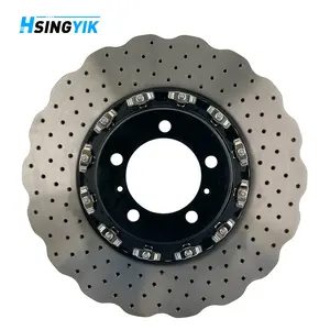 Customized Wave Floating Front Brake Disc Rotor For Porsche Panamera Turbo 970