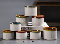 Tasse à café en céramique MSH de style moyen-oriental, motif chameau et palmier en relief, glaçure colorée, tasse à expresso pour café